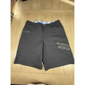 Lululemon Shorts Mens 38 Cadence Commute Performance Cargo Black With Pinstripe